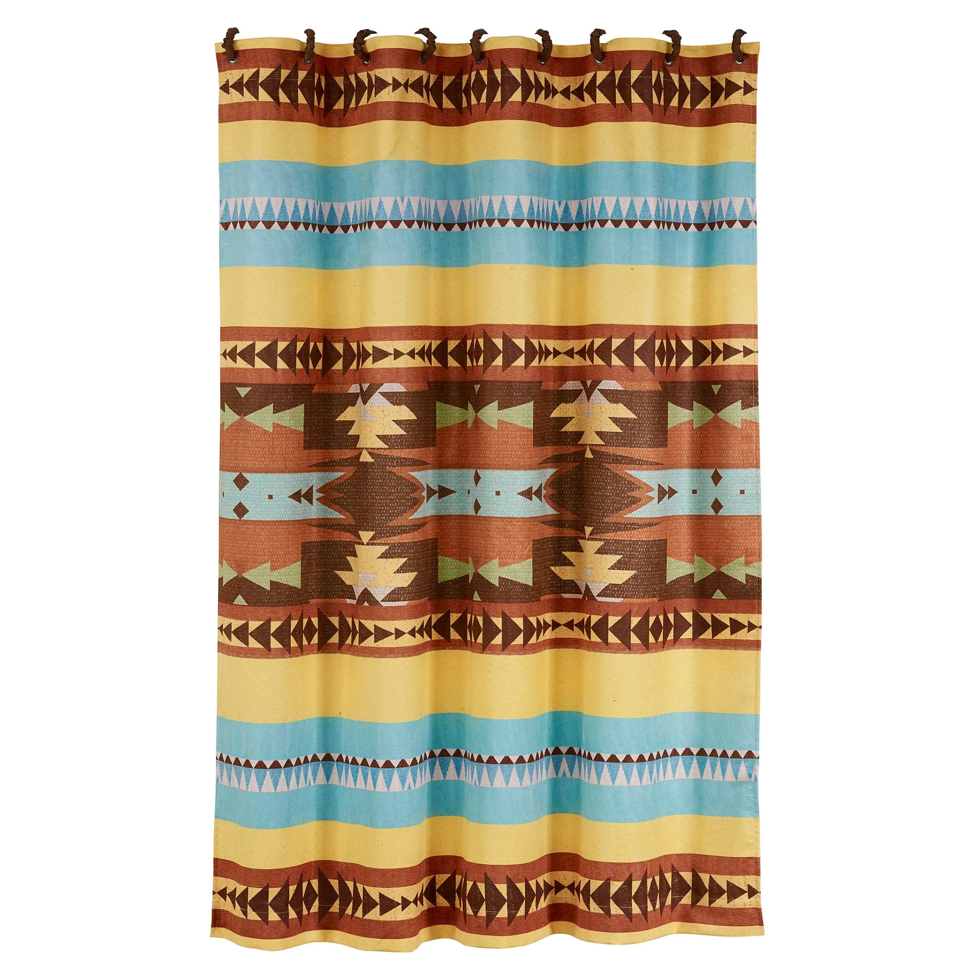 Solid Mesa Southwestern Shower Curtain Excellent