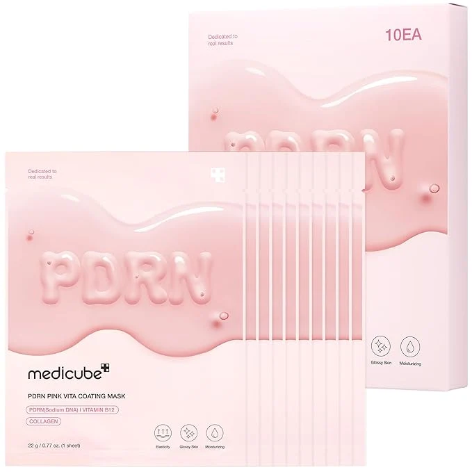 Fashionable medicube Salmon DNA PDRN Pink Vita Coating Sheet Mask 10EA Environmentally Friendly
