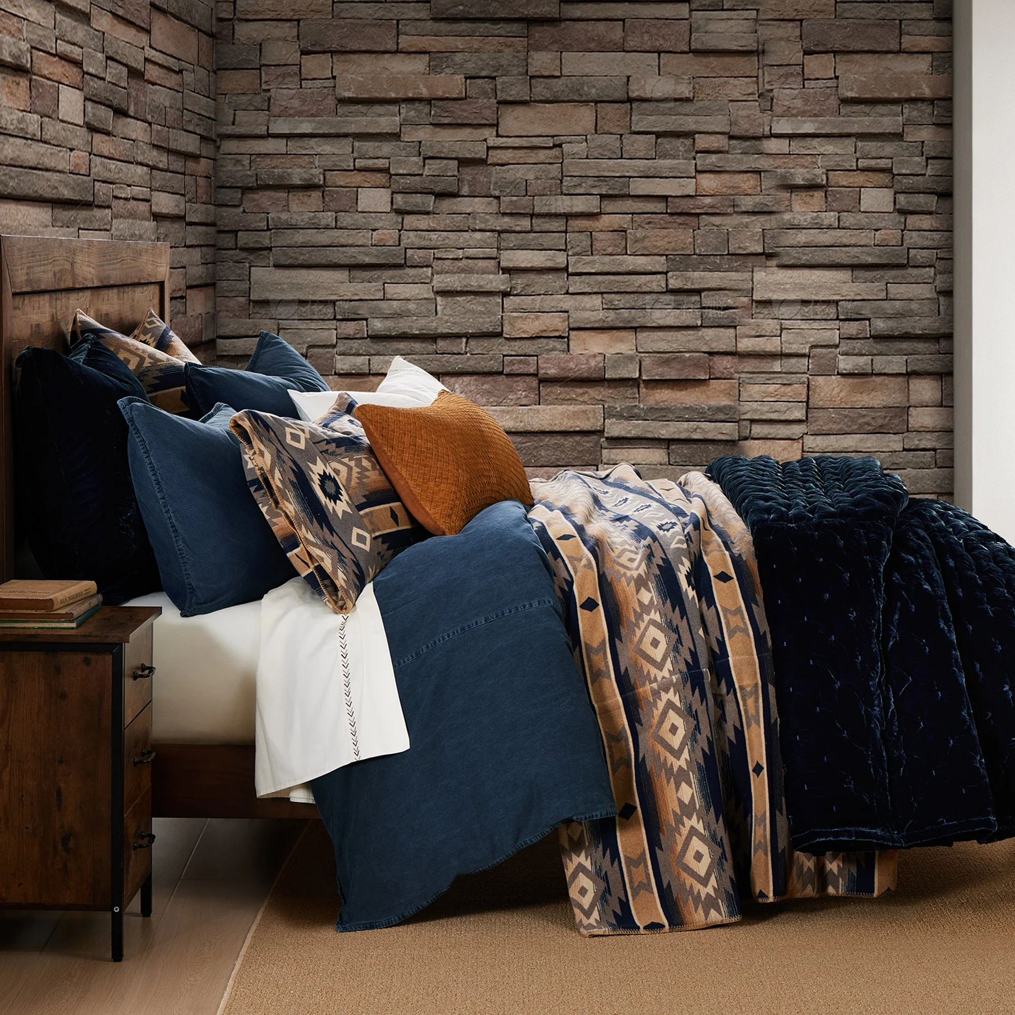 Specialty Taos Wool Blend Blanket Luxury