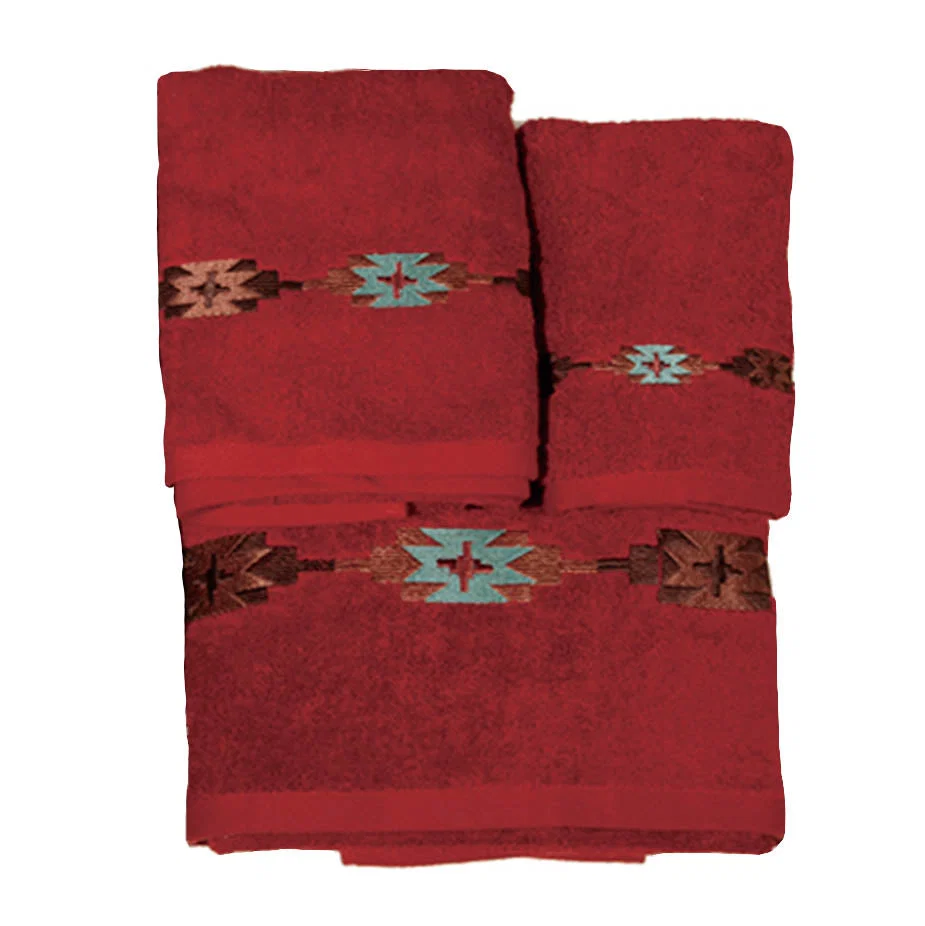 Premium Embroidered Socorro Towel Set 3 Pc Quality