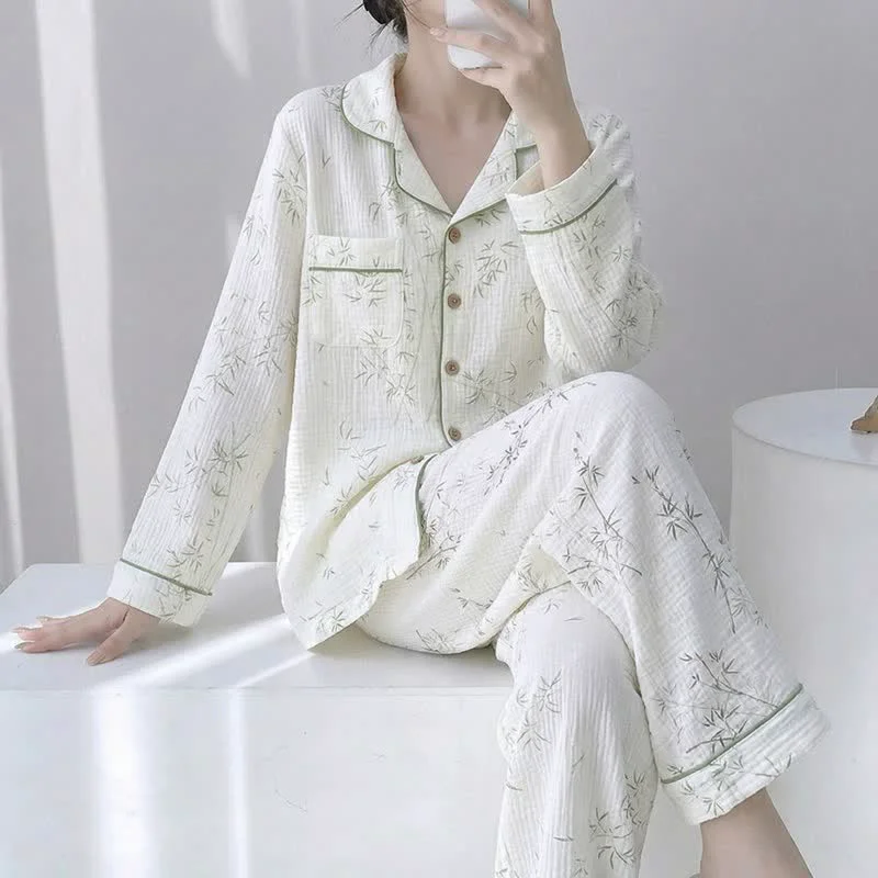 Top-Quality Ownkoti Bamboo Leaf Cotton Double Gauze Pajamas Original Design