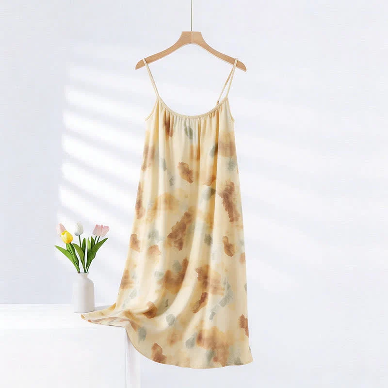 Luxury Ownkoti Artistic Ink Wash Camisole Nightgown Efficient