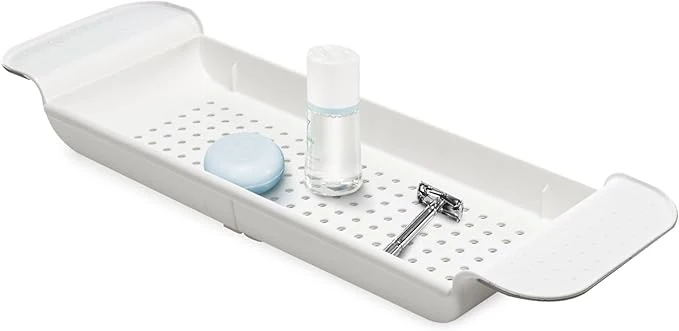 Contemporary madesmart Expandable Bath Shelf Adjustable Bathtub Tray Long-Lasting
