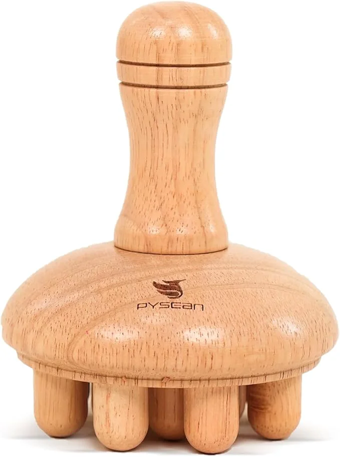 Functional Wooden Mushroom Massager Wooden Body Contouring Therapeutic Tool Anti Crafted
