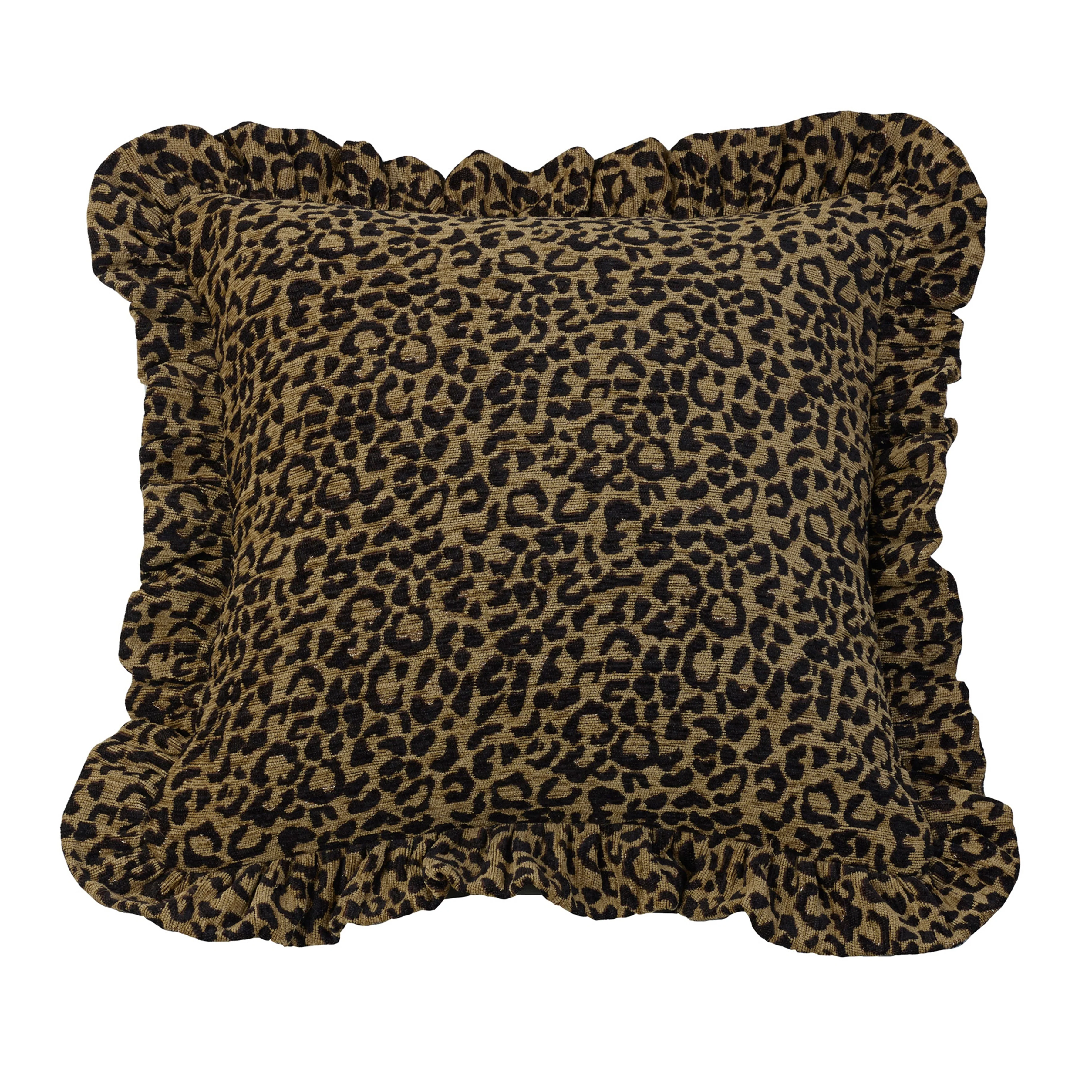 Authentic San Angelo Leopard Print Chenille Throw Pillow Genuine