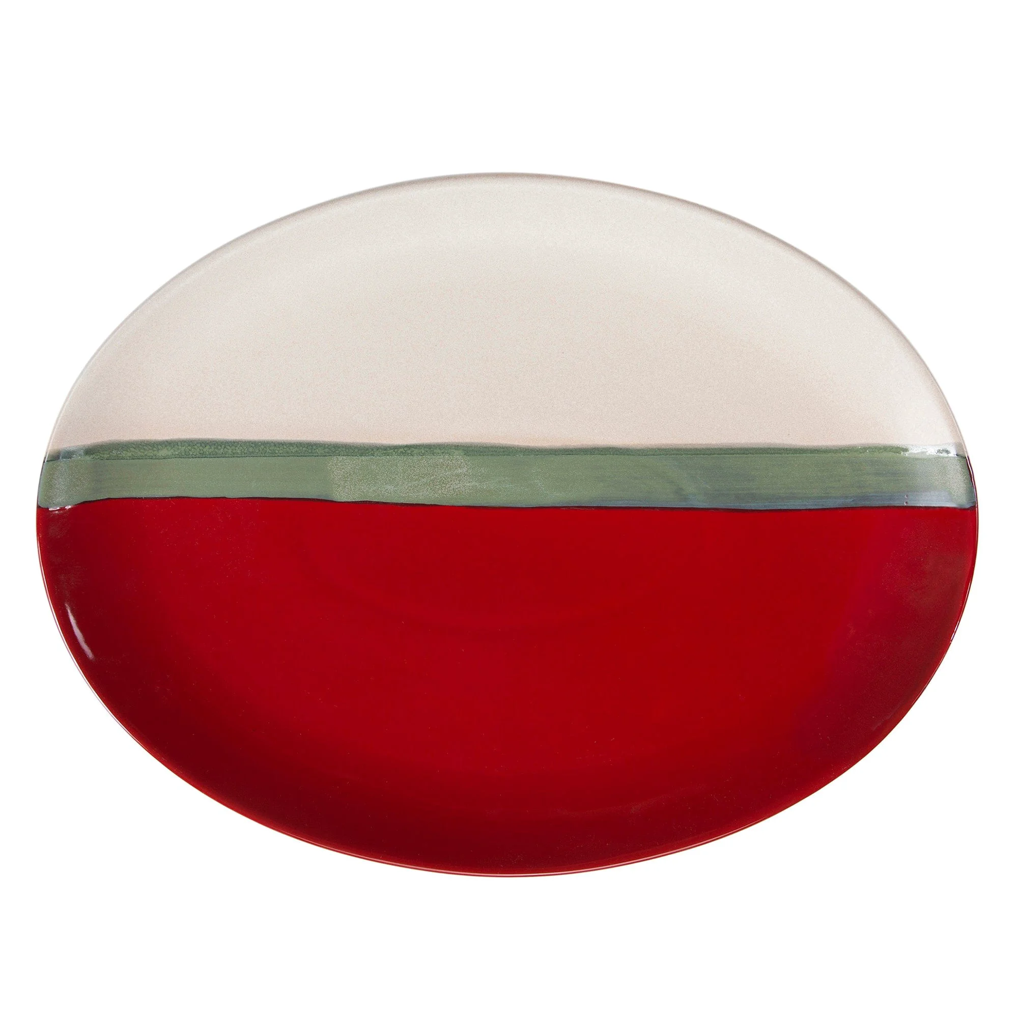High-End Pasadizo Ceramic Serving Platter Set 4 Pc Long-Lasting