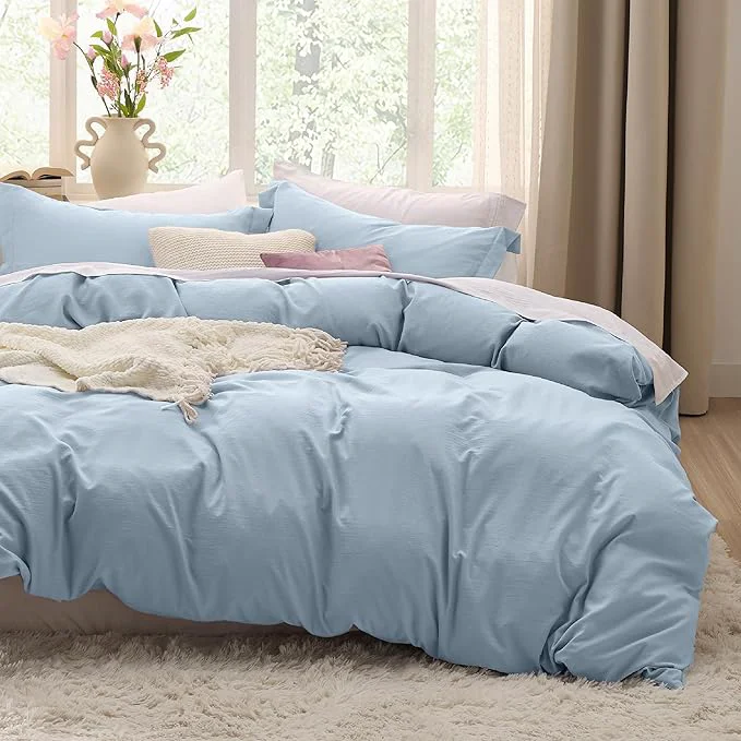 Practical Bedsure Celestial Blue Duvet Cover King Size – 3 Pieces Prewashed Extra Soft Bedding Set Includes 1 Duvet Cover 104×90 Inches with Zipper Closure amp 2 Pillow Shams Comforter Not Included Responsible