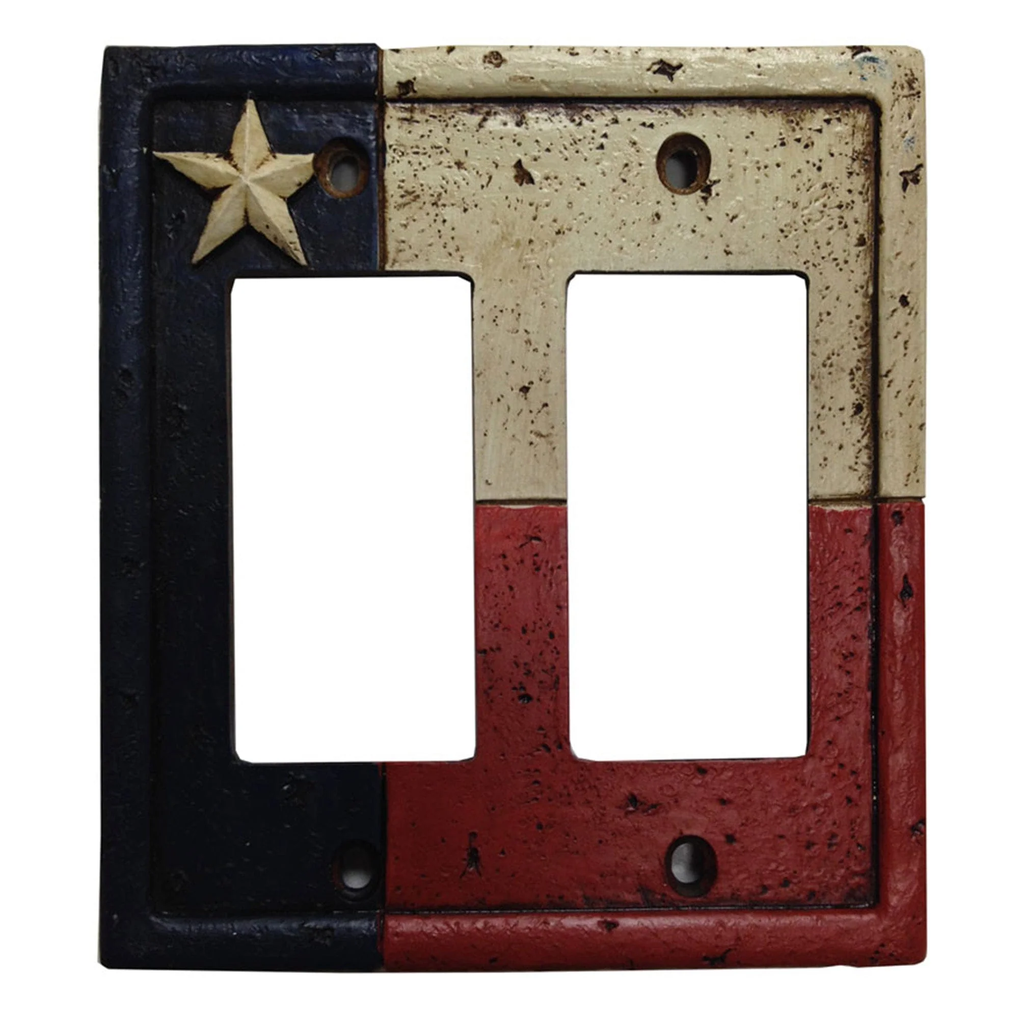 Stylish Texas Double Rocker Wall Switch Plate Official