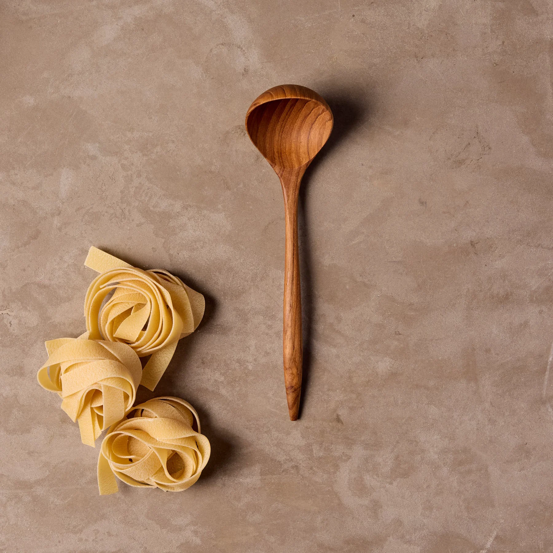 Clean Teak Padma Sauce Ladle Environmentally Friendly