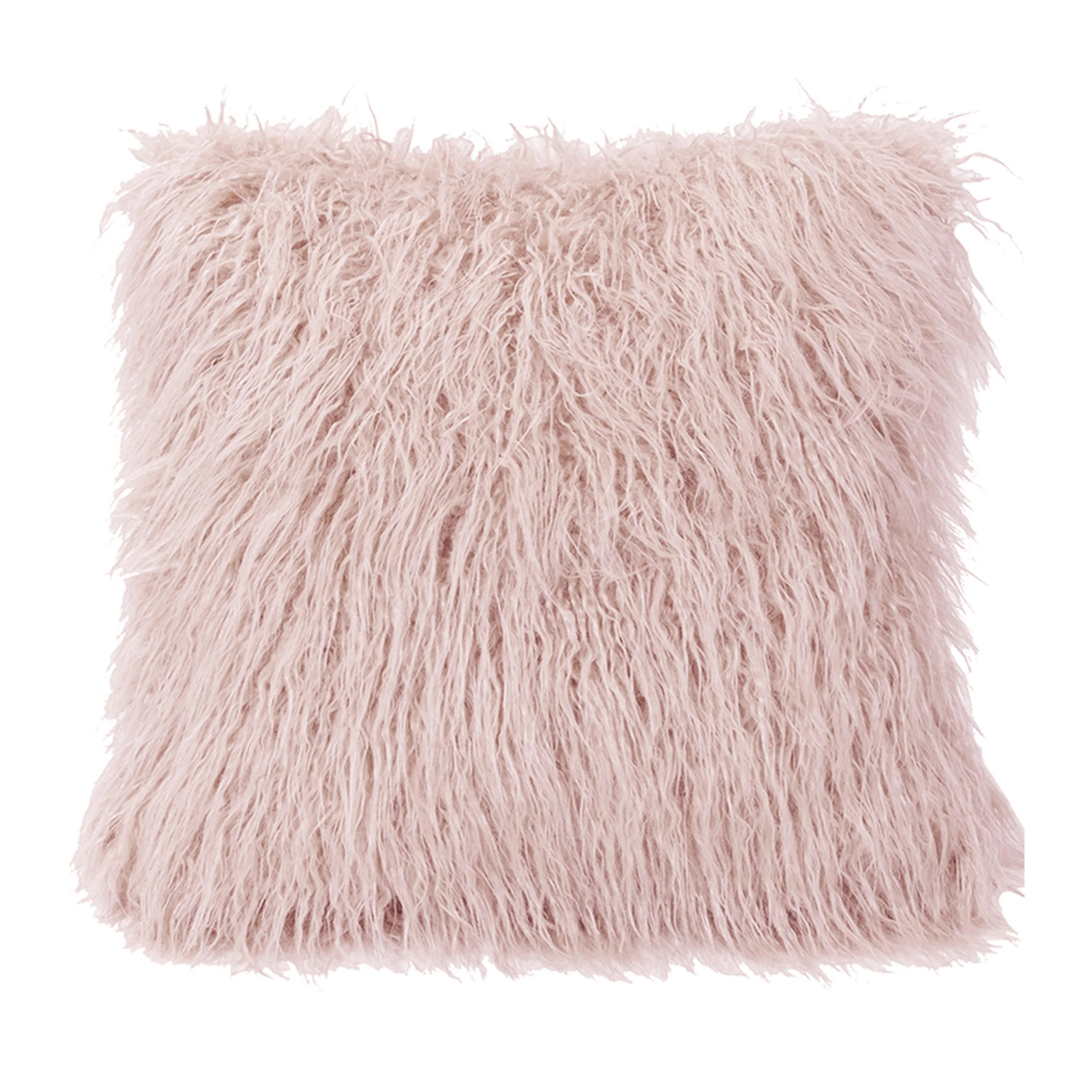 High-End Mongolian Faux Fur Euro Sham Professional