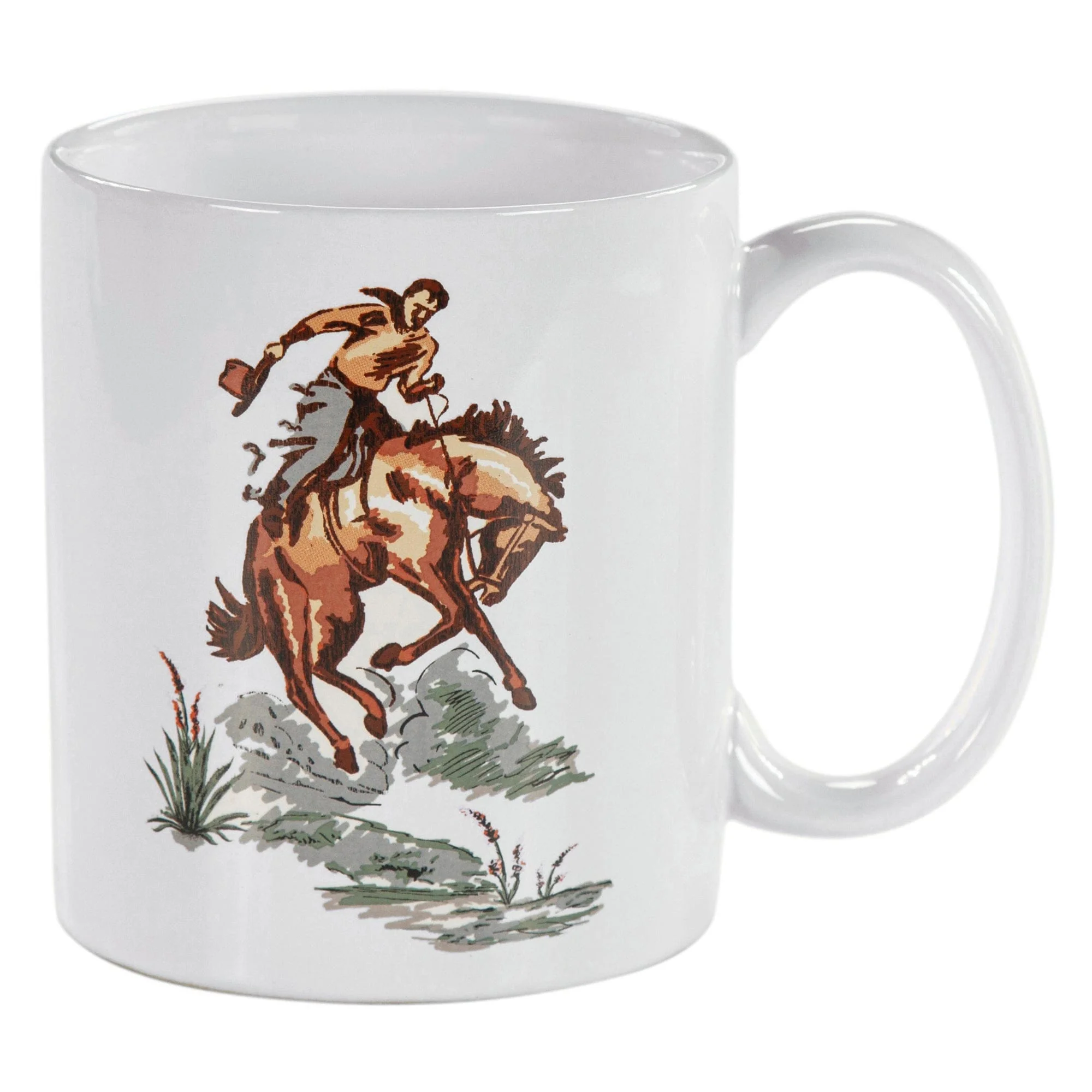 Recyclable Ranch Life Bronco Mug Set 4 Pc Clean