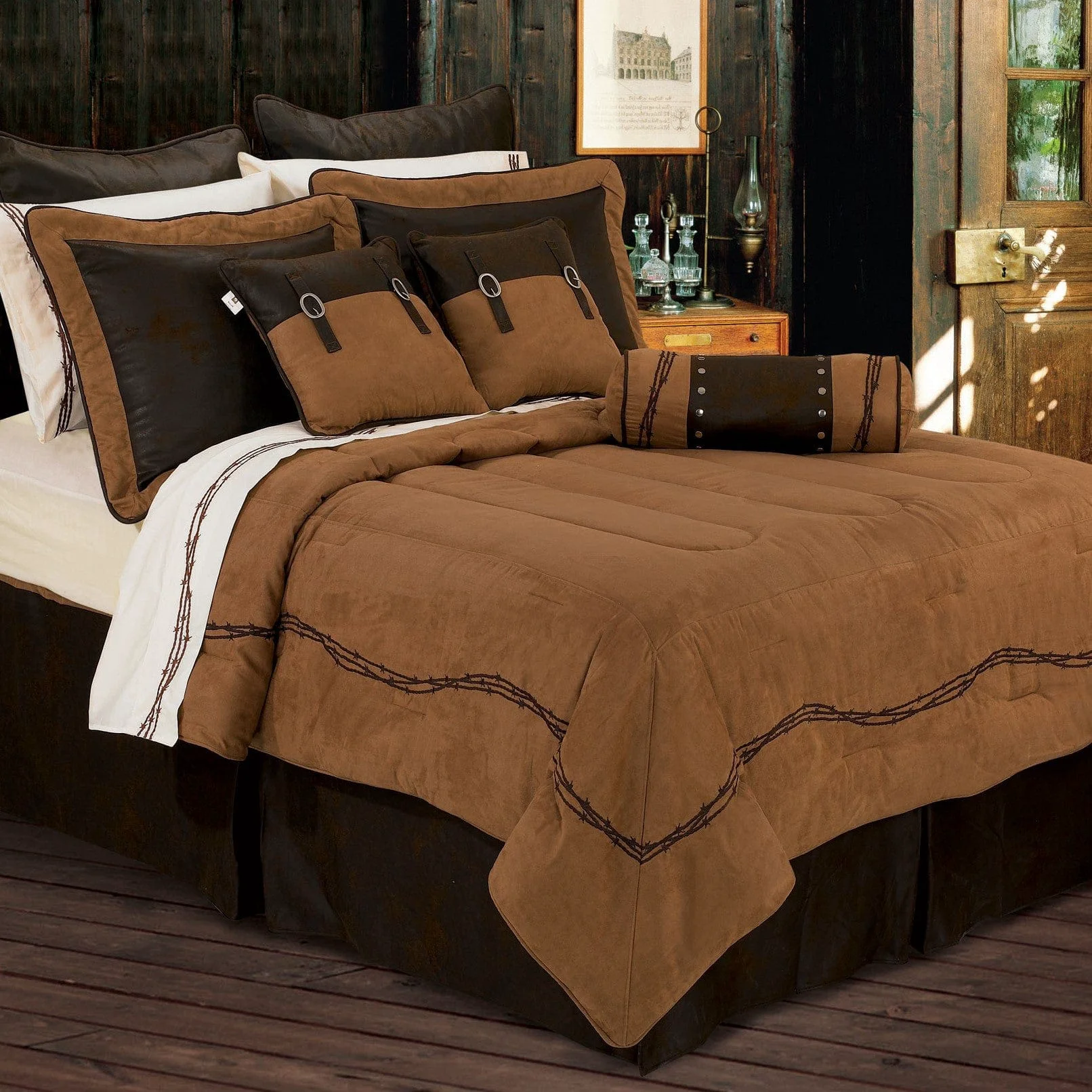 Lightweight Barbwire Comforter Set 7 Pc High-Grade