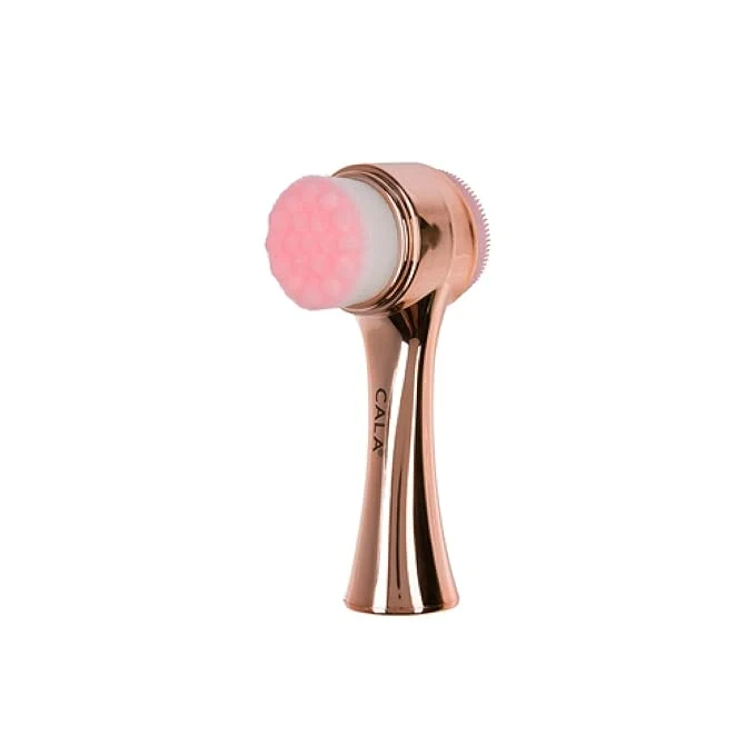 Convenient CALA Dual-Action Facial Cleansing Brush Superfine Soft Bristles Deep Clean Pure