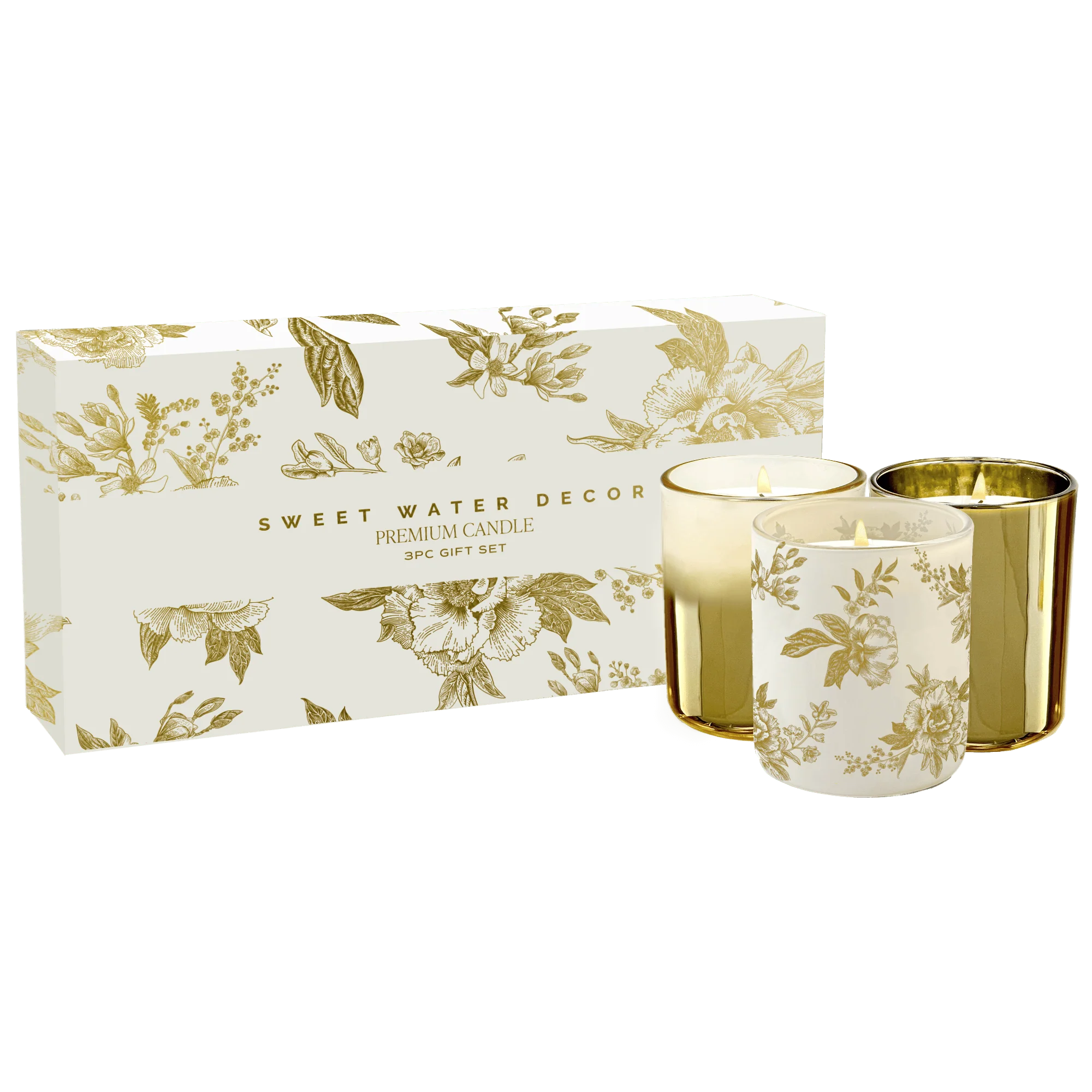 High-Quality Candle Gift Box Set Salt and Sea Island Air Palo Santo Patchouli Specialty