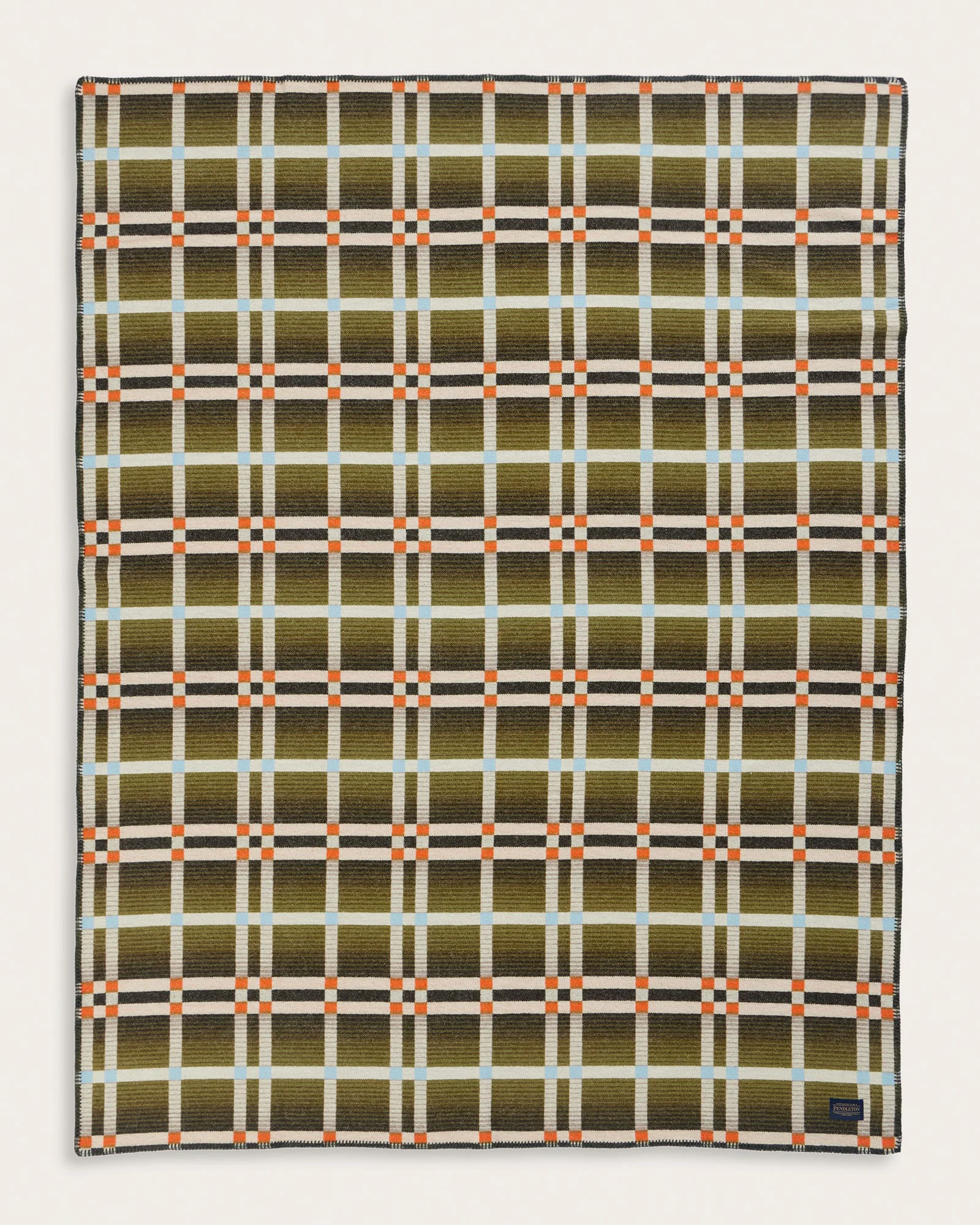 Solid Four Square Throw Slide Mountain Olive Refined
