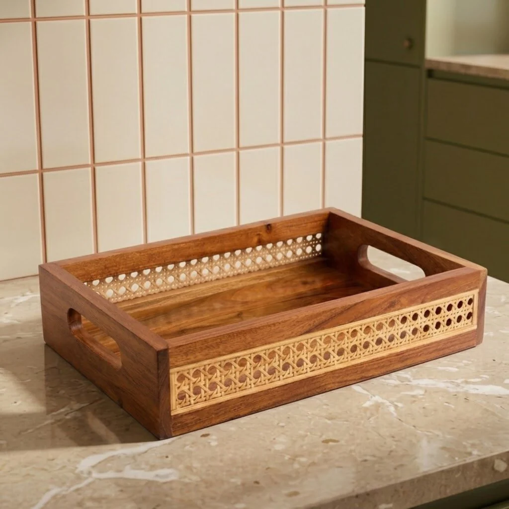Expertly Made Ellie Cane Tray Innovative