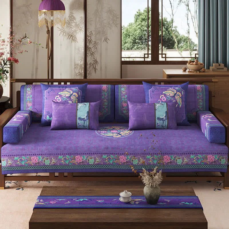 Trendy Ownkoti Oriental Style Floral amp Butterfly Sofa Protector Refined