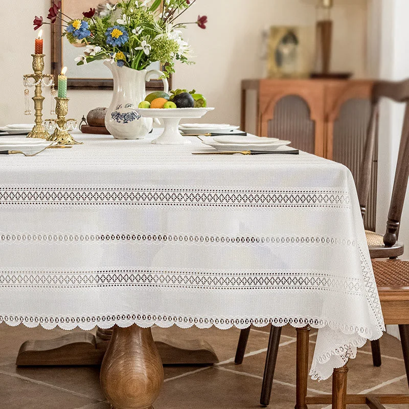 Artisan Ownkoti Rustic Lace Thousand Wheat Tablecloth Expertly Made