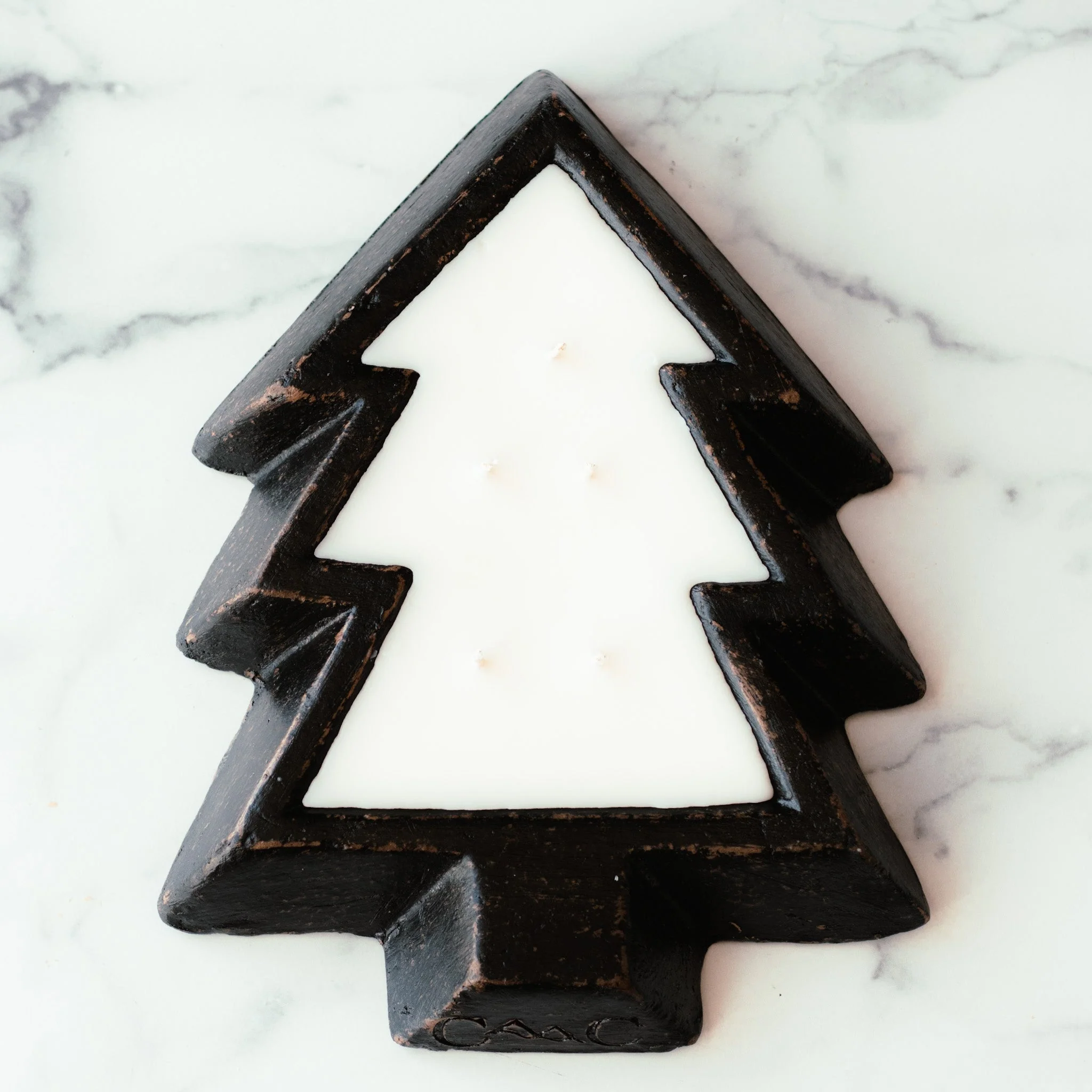 Reusable Black Pottery Tree Bowl Candle – Sweet Vanilla Cinnamon Efficient