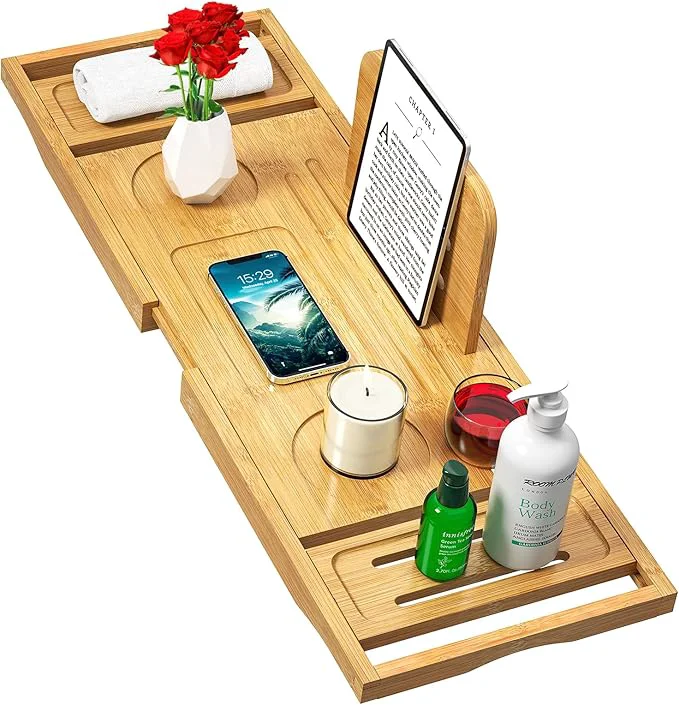 Environmentally Friendly Bathtub Tray Caddy Eco-Friendly