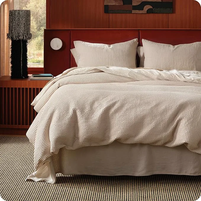 Fast Bedsure Cotton Duvet Cover King Size – Cotton Waffle Weave Beige Duvet Cover PureWoven Textured Breathable Bedding Comforter Cover for All Season 1 Duvet Cover Only 104 quot x90 quot Professional