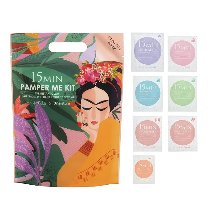 Genuine Naisture x Frida Kahlo 15 Min Pamper Me Kit Korean Spa Skincare Gift Set Solid