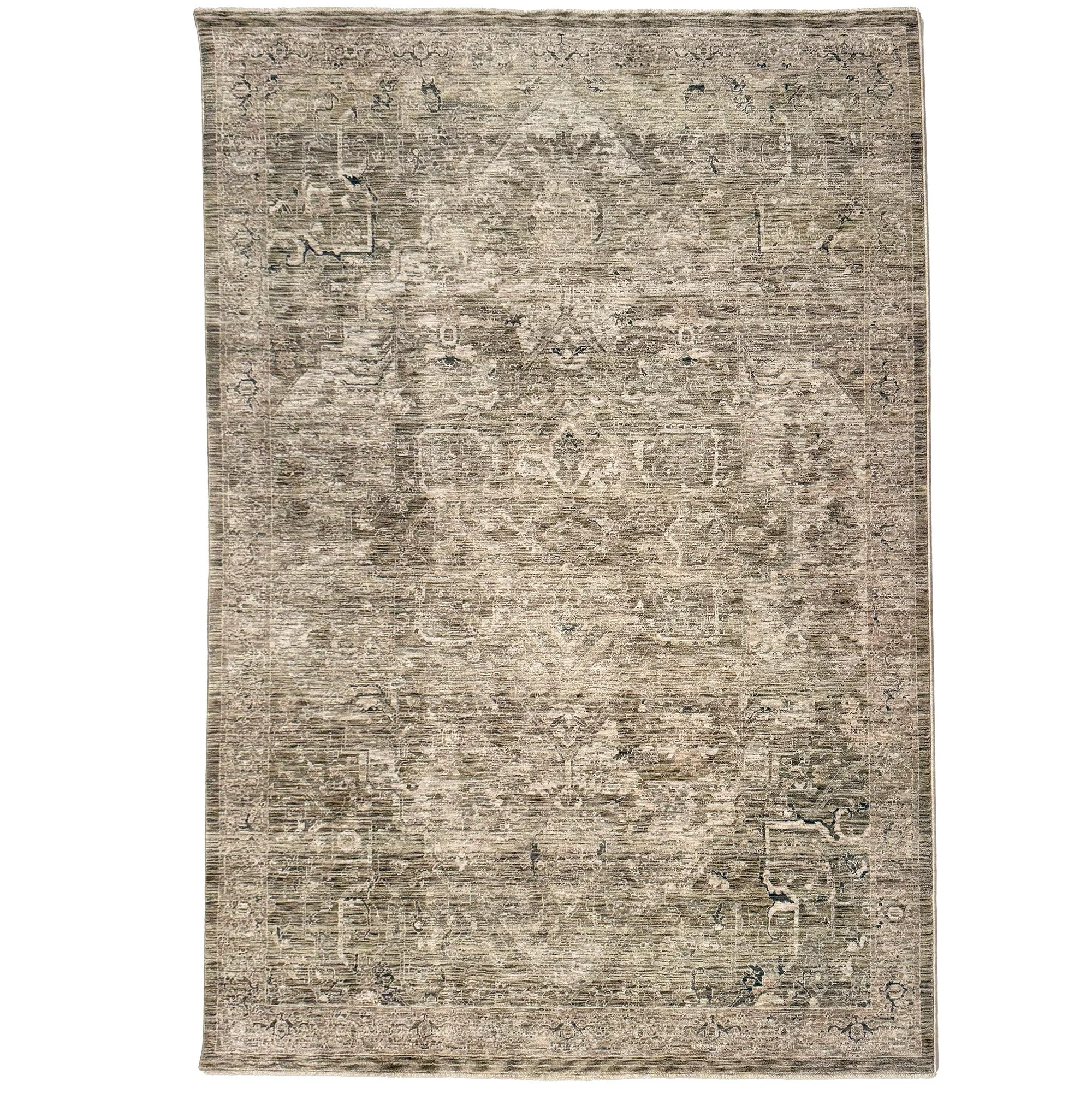 Great Horn-Heriz Rug – Green Clean