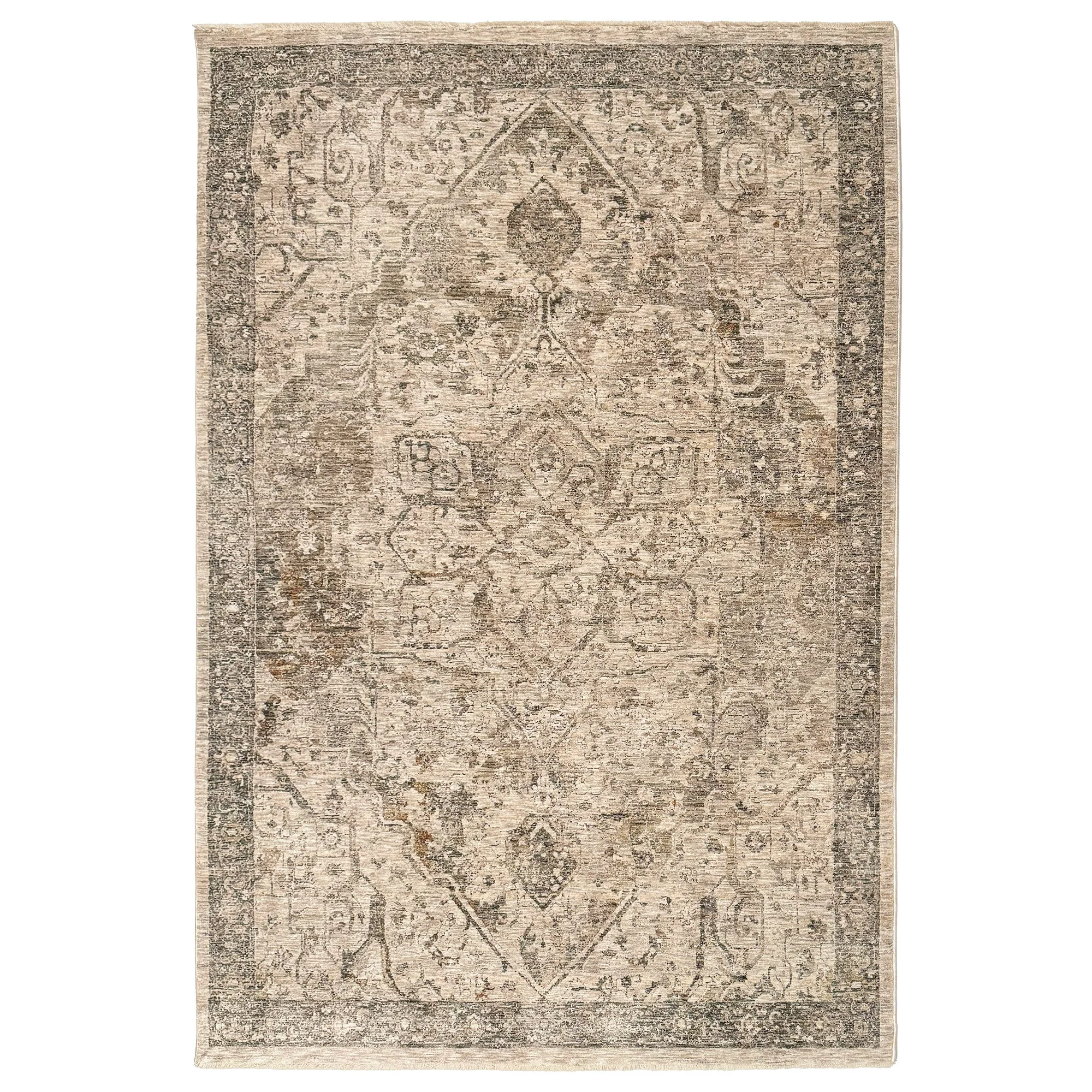 Casual Great Horn-Heriz Rug – Tan Unique