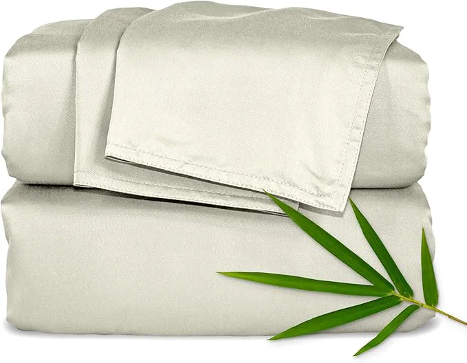 Certified Pure Bamboo Twin Sheets Organic Viscose Derived from Bamboo Bed Sheet Set Luxuriously Soft amp Cooling Double Stitching 2 Year Quality Promise Twin Birch Proven