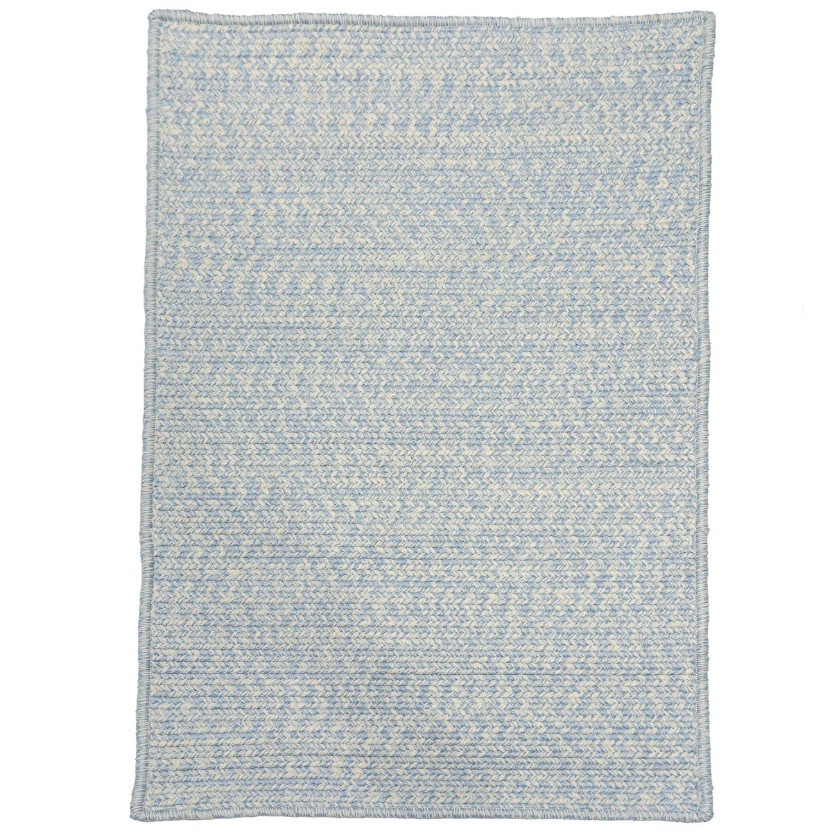 Environmentally Friendly Nautical Tweed Rug – Lt. Blue Authentic