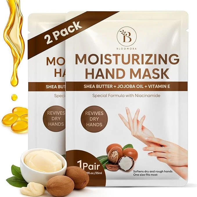 Powerful BLOOMORA Repairing Hand Mask for Dry Cracked Hands Hand Masks Specialty