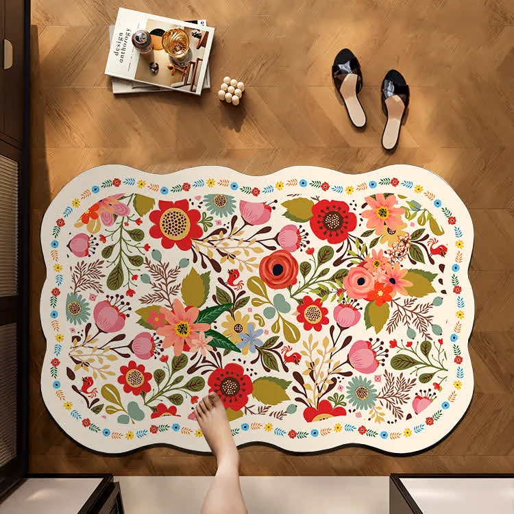 Environmentally Friendly Ownkoti Refresh Botanical Diatom Mud Anti-Slip Mat Long-Lasting
