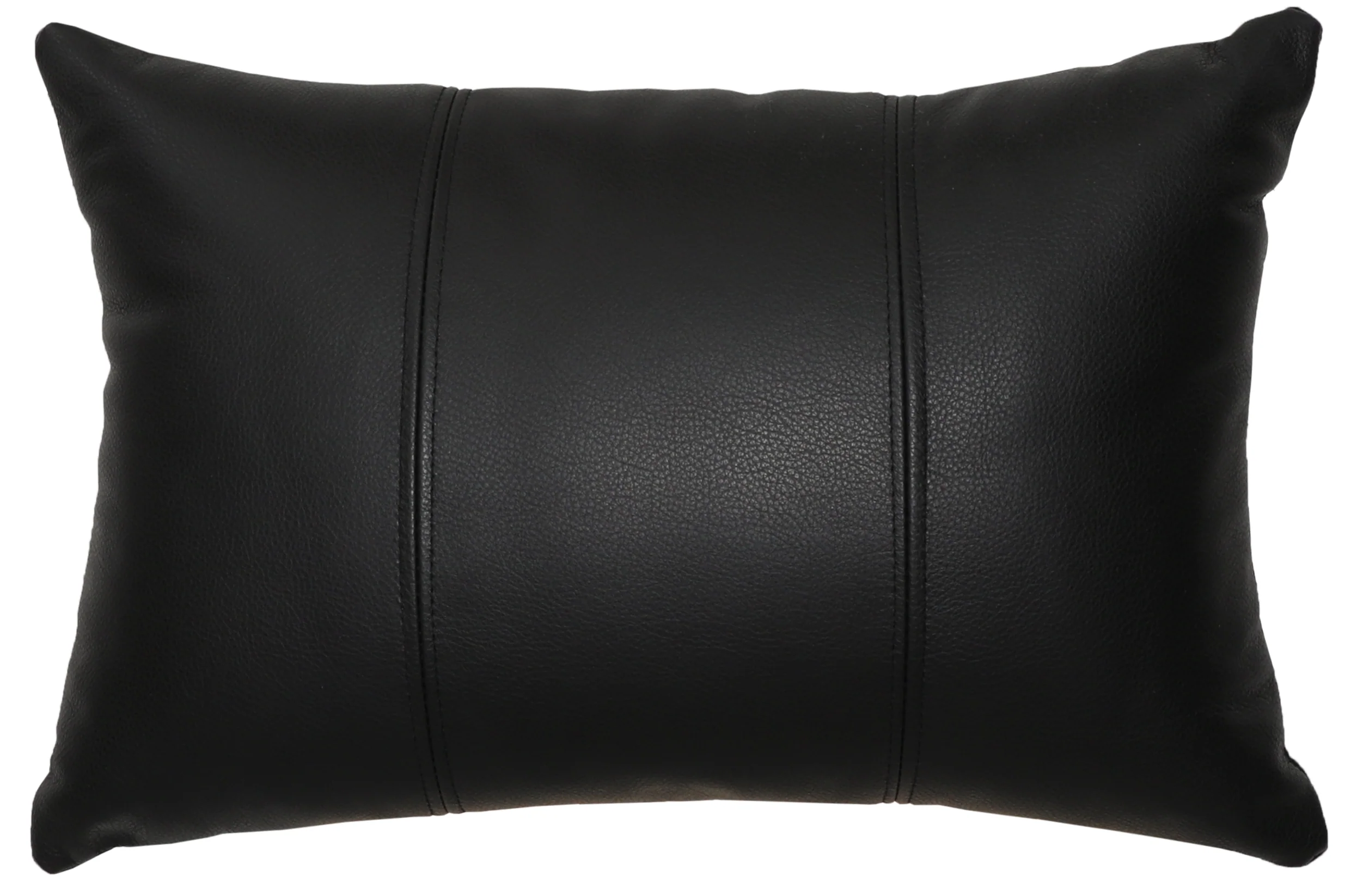 Durable Black Leather Pillow Long-Lasting