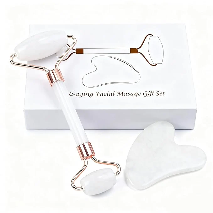 User-Friendly Jade roller and gua sha facial roller women’s skincare tool self-care gift Optimized