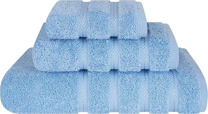 Durable American Soft Linen Premium 3 Piece Towel Set 1 Bath Towel 1 Hand Towel 1 Sophisticated