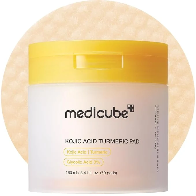 Easy-to-Use medicube Toner Pads Kojic Acid Turmeric Clarifying Toner Pad High-End