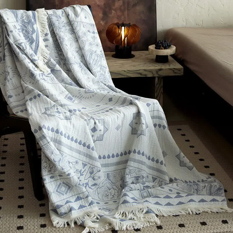Advanced Ownkoti Ethnic Floral amp Geometric Pattern Cotton Blanket Fine