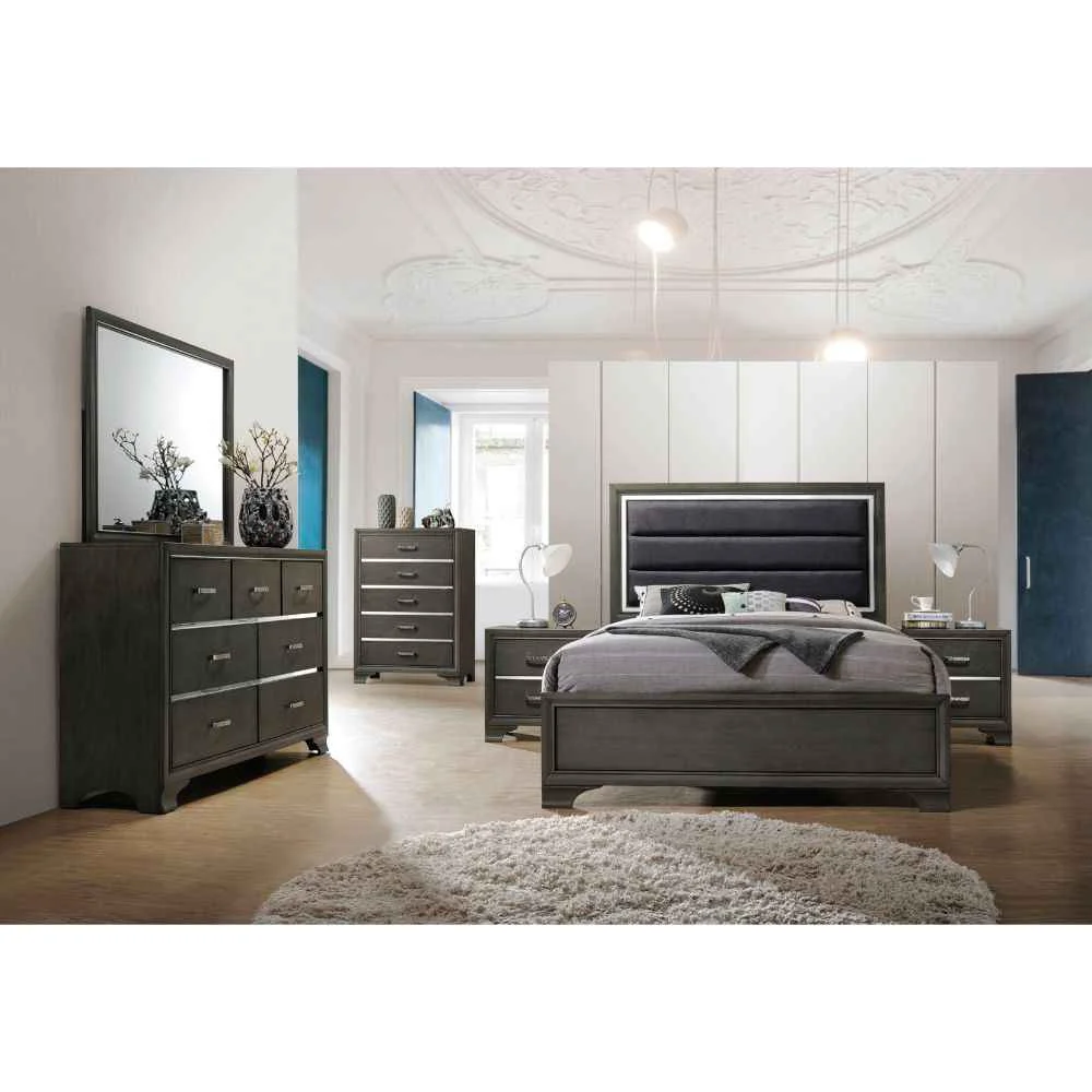 Unique Carine II – Mirror – Gray Fashionable