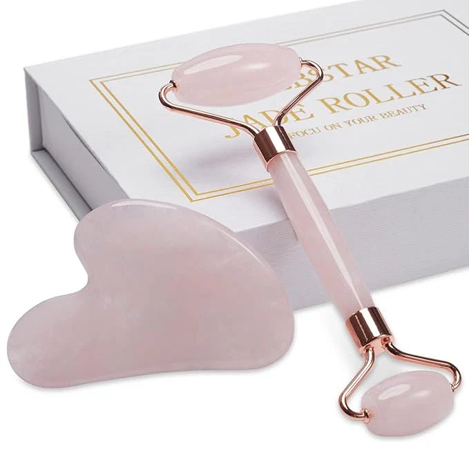 Comfortable Jade Roller for Face Facial Roller Massager Skin Care Tool Gua Sha Facial Secure