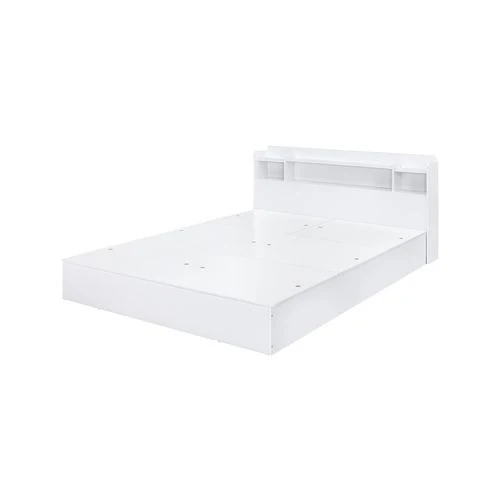 Contemporary Perse – Queen Bed With Storage – White Innovative