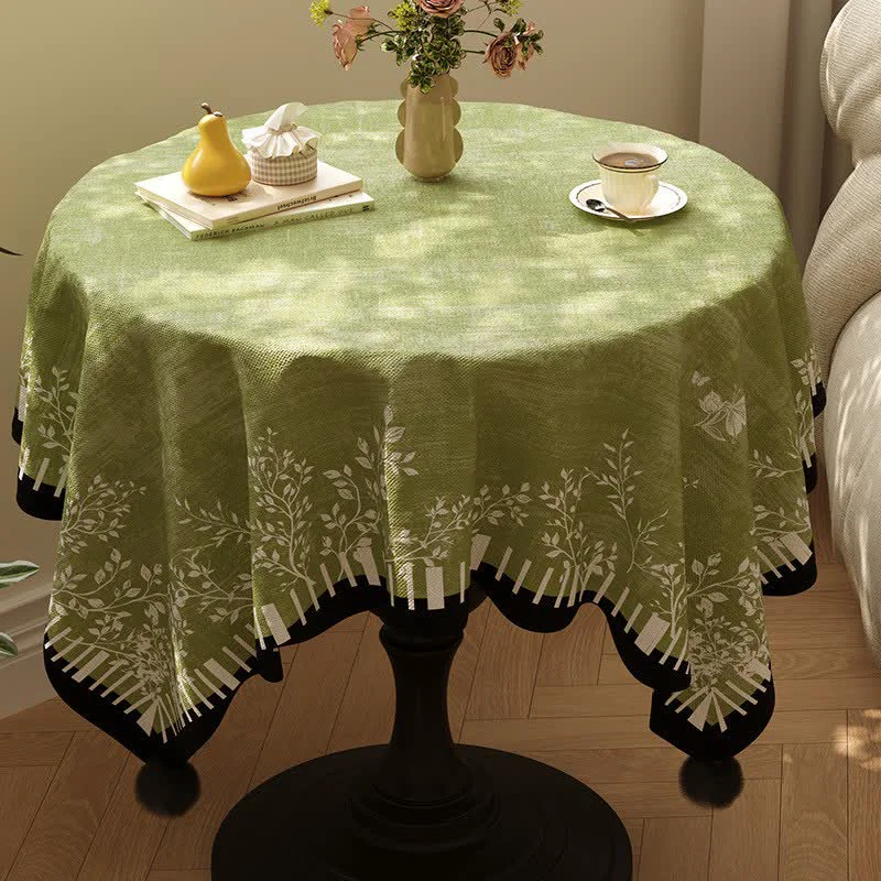 Eco-Friendly Ownkoti Green Botanical Leaf amp Butterfly Tablecloth