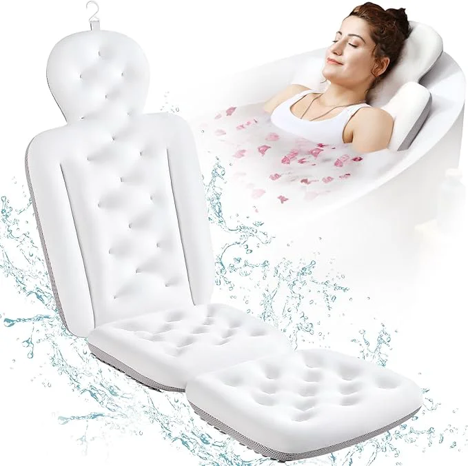 Fine Full Body Bath Pillow for Bathtub Thick Bathtub Cushion Luxury Tub Pillow for Fine Crafted