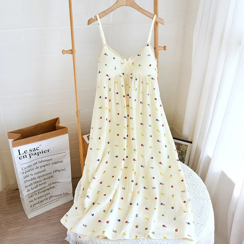 Sophisticated Ownkoti Romantic Ditsy Floral Cami House Dress Convenient