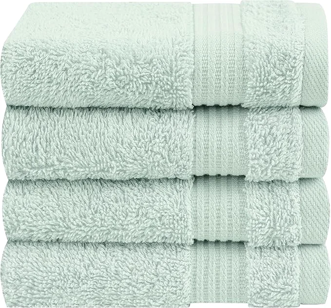 Unique Cotton Paradise Cotton Turkish Washcloth Set Smooth