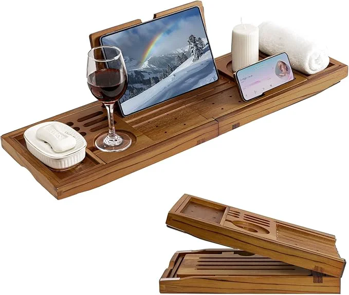 Superior Luxury Teak Bathtub Tray Premium Material