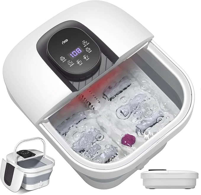 High-Performance RIKE Collapsible Foot Spa with Fast PTC Heating and Massage 14 Temp Control High-End