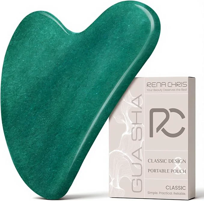 Modern Rena Chris Gua Sha Facial Tools Jade Stone Guasha Tool Soft