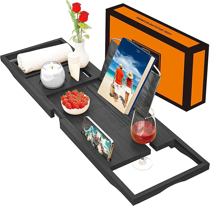 Relaxed Premium Bathtub Tray Caddy Fast