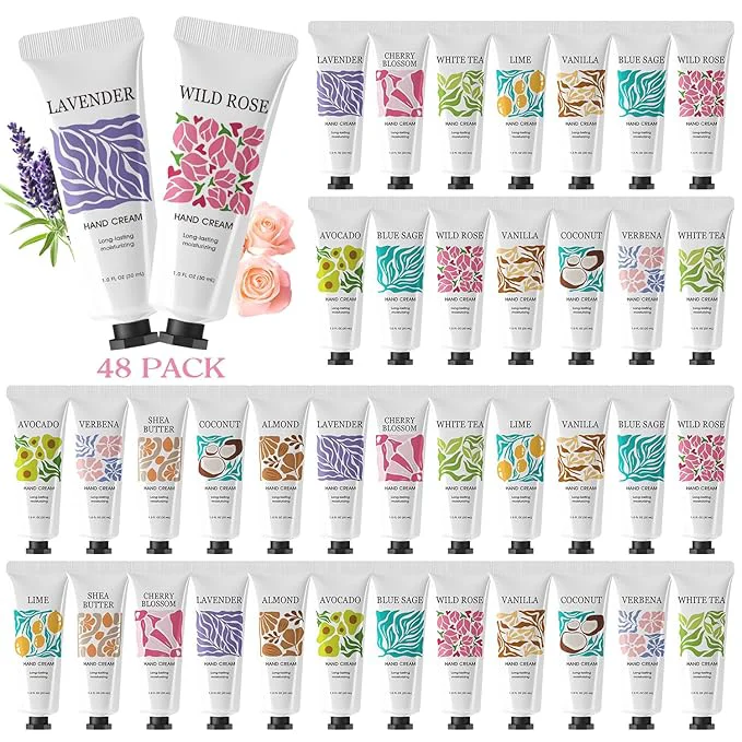 Authentic 48 Pack Hand Cream Bulk Gifts for Women Mothers Day Gifts for Mom Teacher Efficient