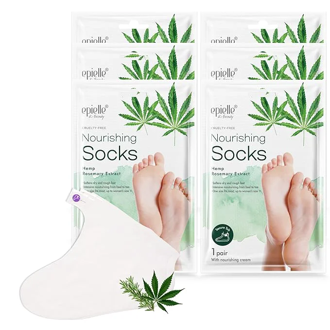 Unique Epielle Nourishing Foot Mask 6 Pairs Repair and Soften Professional